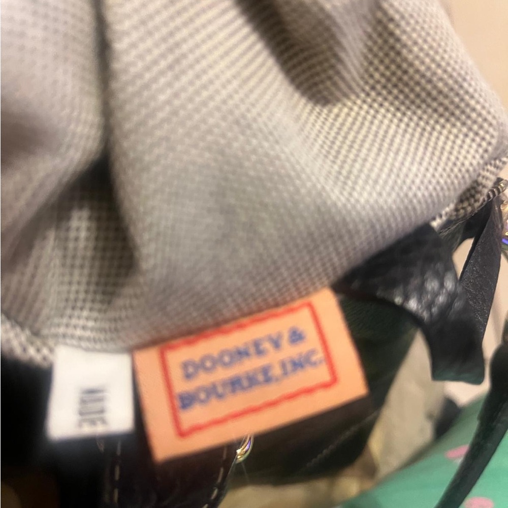 Dooney & Bourke Black Pebbled Leather Shoulder Bag with Gold Hardware - Picture 5 of 5